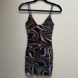 REVOLVE Superdown Multicolor Marble Minidress